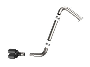 Hyundai Elantra N Line Performance Exhaust - Rear - aFe - Takeda Axle-Back with Carbon Fiber Tip - `21-`25