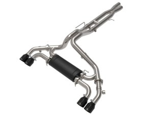 Jeep Wrangler Performance Exhaust - aFe - Vulcan Series Cat-Back - Black - `21-`25