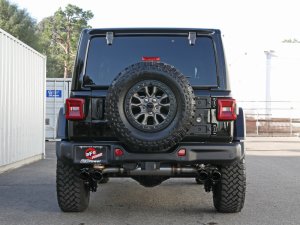 Jeep Wrangler Performance Exhaust - aFe - Vulcan Series Cat-Back - Black - `21-`25