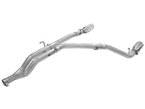 Ram 1500 Performance Exhaust - aFe - MACHForce XP DPF-Back 3in SS w/ 6in Polished Tips - Polished - `14-`19