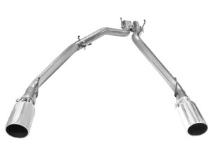 Ram 1500 Performance Exhaust - aFe - MACHForce XP DPF-Back 3in SS w/ 6in Polished Tips - Polished - `14-`19