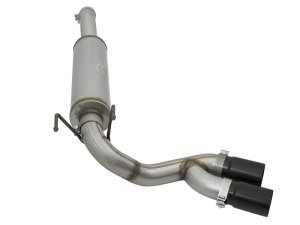 RAM 3500 Performance Exhaust - Middle-Side Exit - aFe - Rebel Series Cat Back - Black - `14-`17