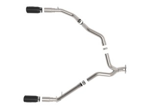 RAM 1500 Performance Exhaust - aFe - Large Bore-HD 3 IN 409 Stainless Steel DPF-Back System - Black - `20-`23
