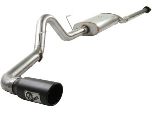 Ford F-150 Performance Exhaust - aFe - MACHForce XP 3in 409SS Cat Back - Black - `09-`10