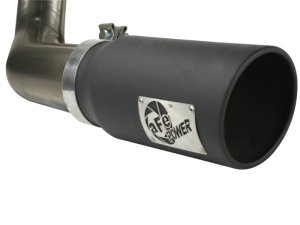 Ford F-150 Performance Exhaust - aFe - Cat-Back, MACH Force XP, 4 in 409 Stainless, Black Tip - Black - `11-`14