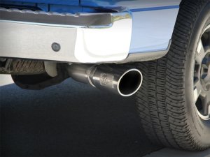 Ford F-150 Performance Exhaust - aFe - Cat-Back, MACH Force-XP, 4 in, 409 Stainless Steel, Polished Tip - Polished - `11-`14