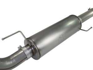 Ford F-150 Performance Exhaust - aFe - Cat-Back, MACH Force-XP, 4 in, 409 Stainless Steel, Polished Tip - Polished - `11-`14