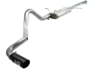 Ford F-150 Performance Exhaust - aFe - Cat-Back, MACH Force-XP, 3 in SS-409, Black Tip - Black Tip - `97-`03