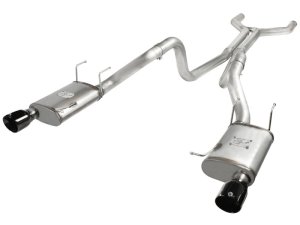 Ford Mustang Performance Exhaust - aFe - MACH Force-XP Cat-Back - Black - `11-`14