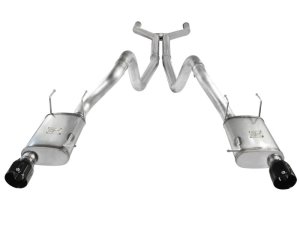 Ford Mustang Performance Exhaust - aFe - MACH Force-XP Cat-Back - Black - `11-`14