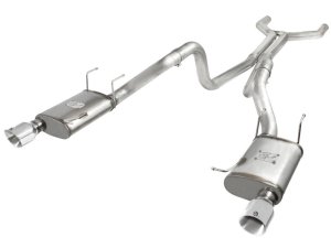 Ford Mustang Performance Exhaust - aFe - Cat Back, MACH Force XP - `11-`14