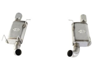 Ford Mustang Performance Exhaust - Rear - aFe - Axle Back with MACH Force-Xp - Polished - `11-`14