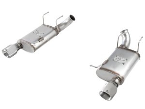 Ford Mustang Performance Exhaust - Rear - aFe - Axle Back with MACH Force-Xp - Polished - `11-`14