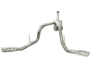 Ford F-150 Performance Exhaust - aFe - MACH Force-Xp 3 IN 409 Stainless Steel Cat-Back with Polished Tip - `11-`14