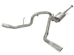 Ford F-150 Performance Exhaust - aFe - MACH Force-Xp 3 IN 409 Stainless Steel Cat-Back with Polished Tip - `11-`14