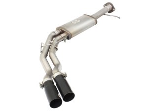 Ford F-150 Performance Exhaust - Front Side Exit - aFe - Rebel Series Cat-Back - Black - `10-`14