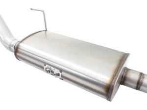 Ford F-150 Performance Exhaust - Single Side Exit - aFe - MACH Force-XP Cat Back - Black - `15-`20