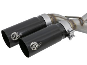 Ford F150 Performance Exhaust - aFe - Rebel Series Cat Back - Black - `11-`14