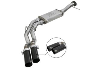 Ford F150 Performance Exhaust - aFe - Rebel Series Cat Back - Black - `11-`14