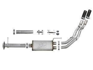 Ford F150 Performance Exhaust - aFe - Rebel Series Cat Back - Black - `11-`14