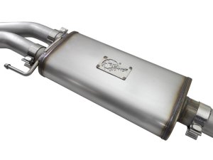 Ford F-150 Performance Exhaust - Dual Center Exit - aFe - Rebel Series Cat Back - Black - `15-`20