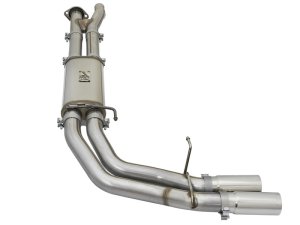 Ford F-150 Performance Exhaust - Passenger Side - aFe - Rebel Series 3in 409 SS Cat Back with Polished Tips - `17-`20
