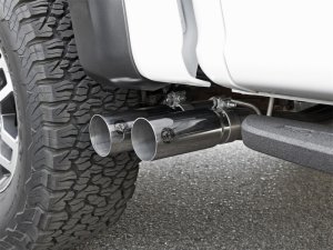 Ford F-150 Performance Exhaust - Passenger Side - aFe - Rebel Series 3in 409 SS Cat Back with Polished Tips - `17-`20