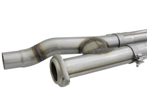 Ford F-150 Performance Exhaust - Passenger Side - aFe - Rebel Series 3in 409 SS Cat Back with Polished Tips - `17-`20