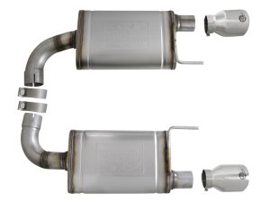 Ford Mustang Performance Exhaust - Rear - aFe - Axle Back, MACH Force-Xp - Polished - `15-`17