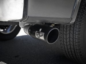 Ford F-150 Performance Exhaust - aFe - Large Bore-HD 4 IN 409 Stainless Steel DPF-Back - Black - `18-`20