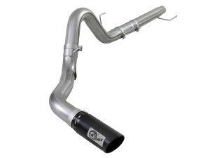 Ford F-150 Performance Exhaust - aFe - Large Bore-HD 4 IN 409 Stainless Steel DPF-Back - Black - `18-`20