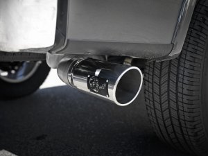 Ford F-150 Performance Exhaust - aFe - Large Bore-HD 4in 409 SS DPF-Back - Polished - `18-`20