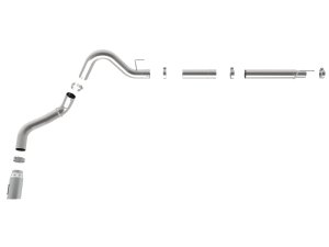 Ford F-150 Performance Exhaust - aFe - Large Bore-HD 4in 409 SS DPF-Back - Polished - `18-`20