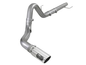 Ford F-150 Performance Exhaust - aFe - Large Bore-HD 4in 409 SS DPF-Back - Polished - `18-`20