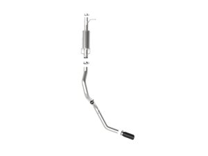 Ford F-350 Performance Exhaust - aFe - Apollo GT Series Axle-Back - Black - `17-`20