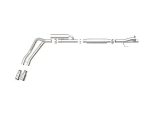 Ford F-250 Performance Exhaust - aFe - Rebel Series Cat-Back - Polished - `17-`20