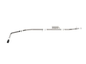 Ford Ranger Performance Exhaust - aFe - Apollo GT Series, Cat Back - Black - `19-`20