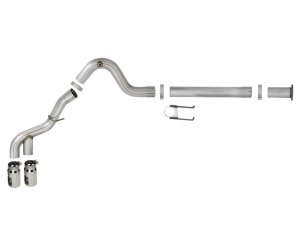Ford F350 Performance Exhaust - aFe - DPF Back, Rebel XD Series - Polished - `11-`14