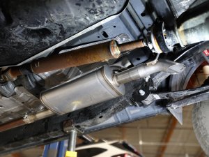 Ford Ranger Performance Exhaust - aFe - Cat Back, Rock Basher, 2.5in 409SS - `24-`25