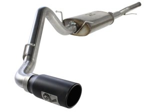 GMC Sierra Limited Performance Exhaust - aFe - MACH Force XP Cat Back - Black - 2019