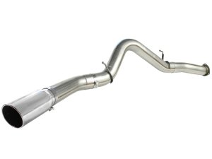 Chevrolet Silverado Performance Exhaust - aFe - DPF Back, Large Bore-HD, 5 IN 409 Stainless Steel - Polished - `07-`10