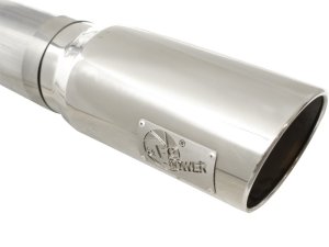 Chevrolet Silverado Performance Exhaust - aFe - DPF Back, Large Bore-HD, 5 IN 409 Stainless Steel - Polished - `07-`10