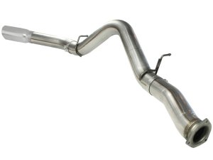Chevrolet Silverado Performance Exhaust - aFe - DPF Back, Large Bore-HD, 5 IN 409 Stainless Steel - Polished - `07-`10
