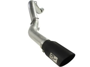 Chevrolet Silverado Performance Exhaust - aFe - DPF Back, MACHForce XP, 5in, 409 Stainless Steel, Large Bore-HD - Black - `11-`16