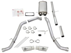GMC Sierra Limited Performance Exhaust - aFe - Mach Force-XP 3in Cat-Back SS Dual Split - Polished - 2019