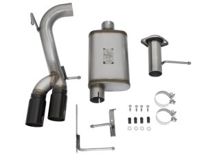 Chevrolet Colorado Performance Exhaust - aFe - Rebel Series Cat Back - Black - `15-`17