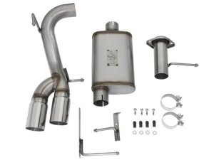 Chevrolet Colorado Performance Exhaust - Middle Side Exit - aFe - Rebel Series - Polished - `15-`22
