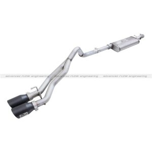 Chevrolet Silverado LD Performance Exhaust - Middle Side Exit - aFe - Rebel Series Cat Back - Polished - 2019