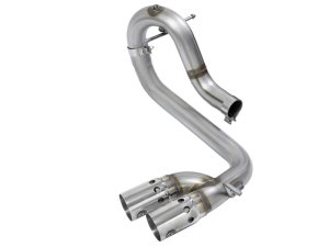 Chevrolet Colorado Performance Exhaust - Side Exit - aFe - DPF-Back Rebel Series 3 in 409 Stainless Steel - Polished - `16-`22