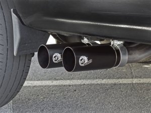 Chevrolet Silverado LD Performance Exhaust - Middle-Side - aFe - Rebel Series Cat-Back - Black - 2019
